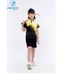 Áo thể thao trẻ em TC-1026  Đen phối vàng